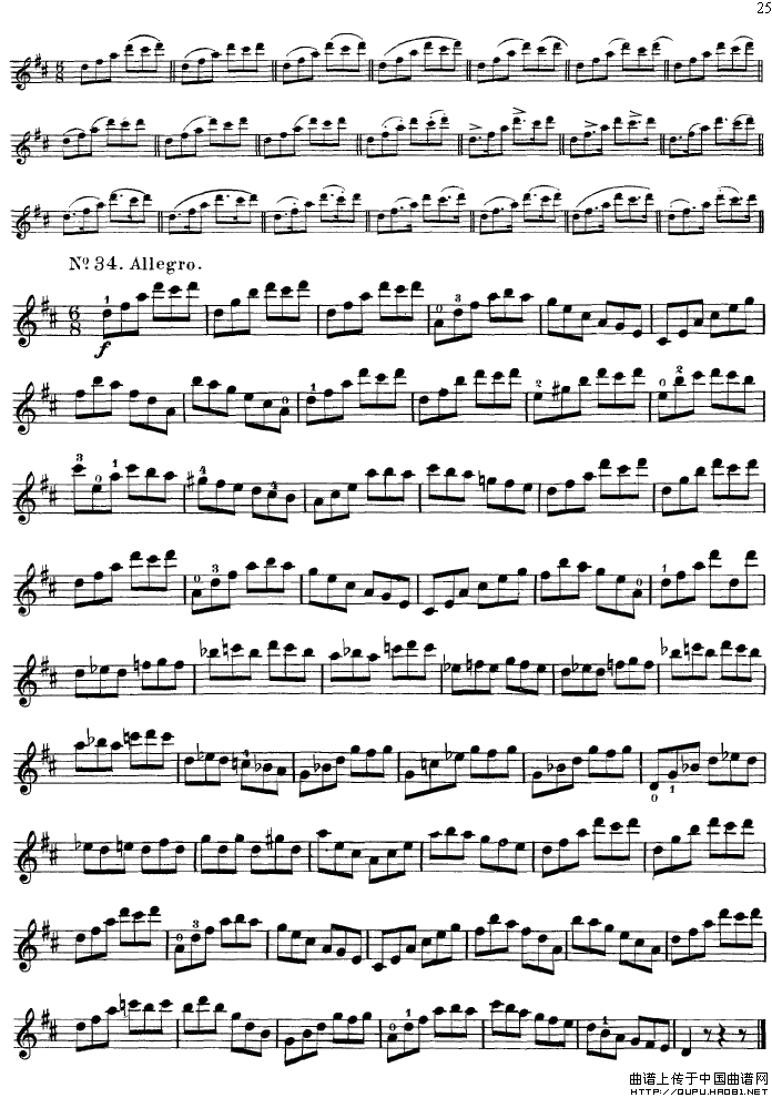 沃尔法特60首练习曲 Op.45（第21-30页）