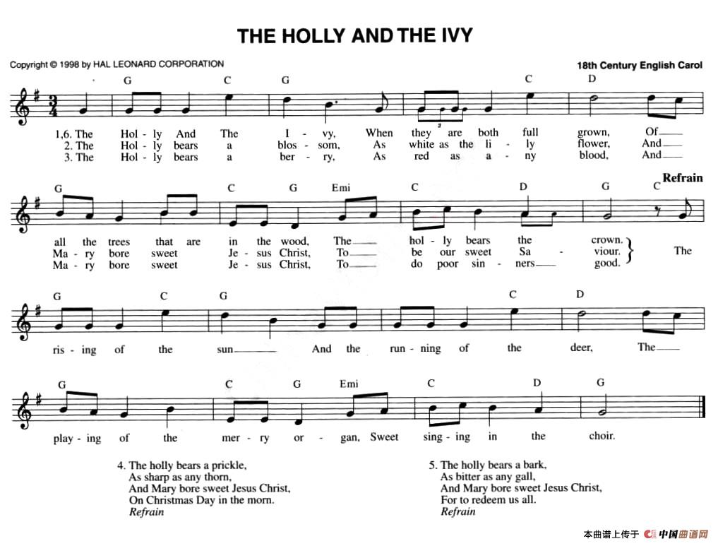 THE HOLLY AND THE IVY
