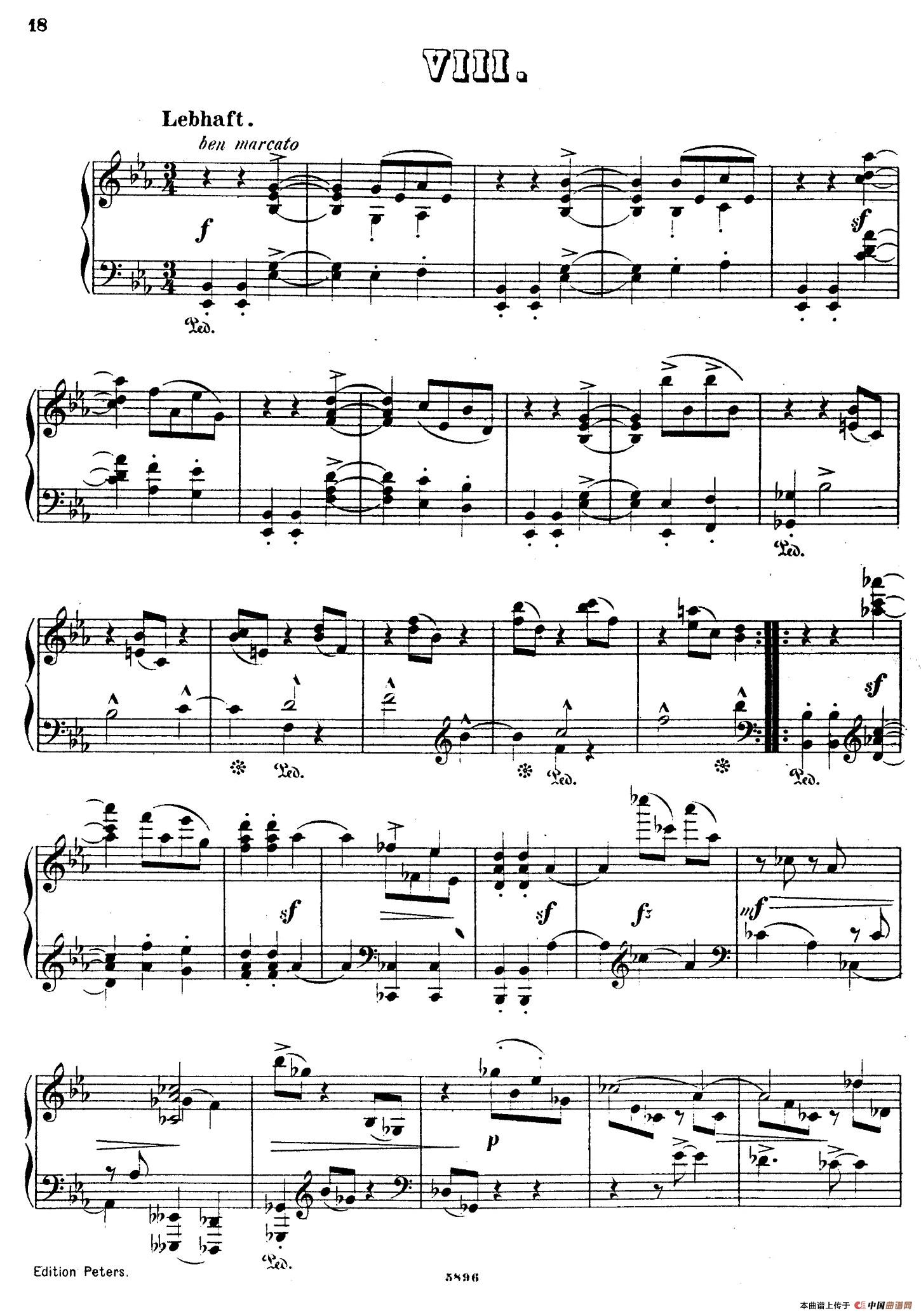 Waltzes Op.23（圆舞曲集·8、降E大调）