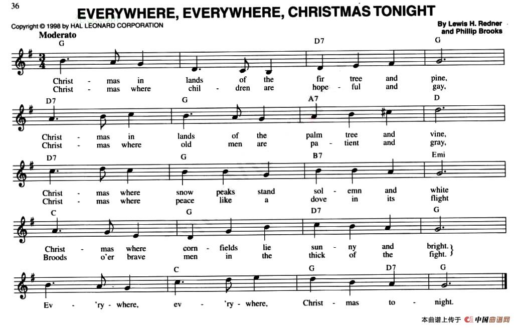 EVERYWHERE,EVERYWHERE,CHRISTMAS TONIGHT