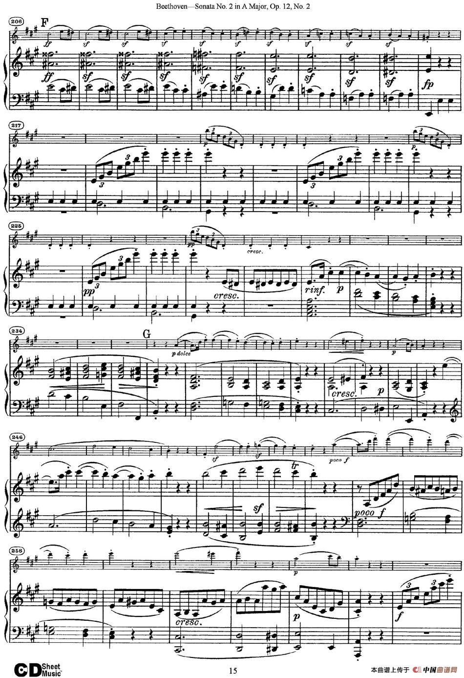 Violin Sonata No.2 in A Major Op.12 No.2（小提琴+钢琴伴奏