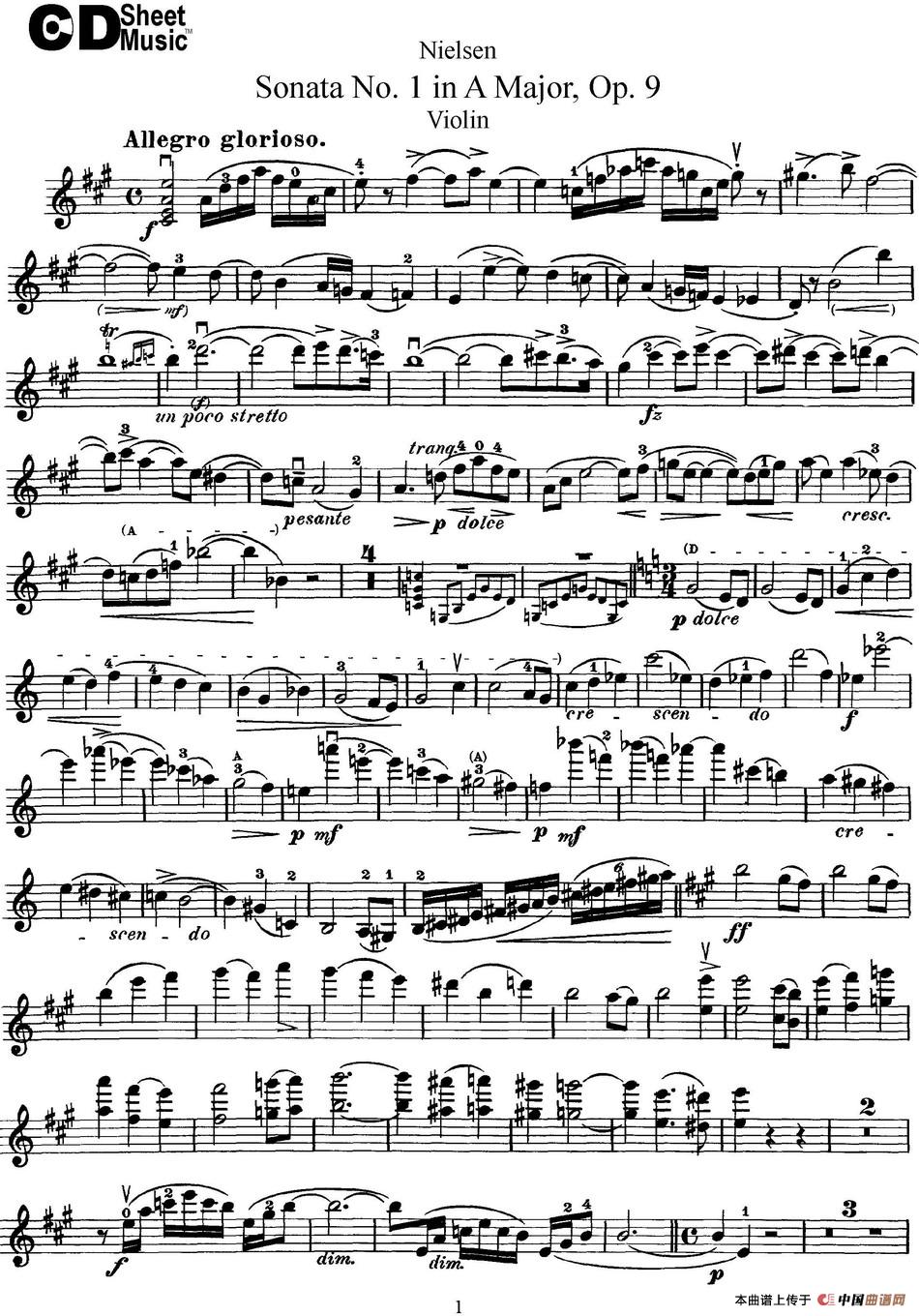 Violin Sonata No.1 in A Major Op.9