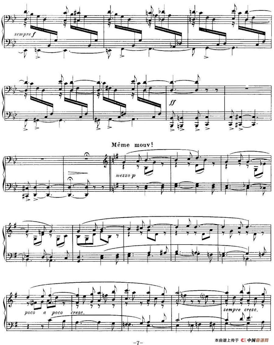 福雷13首船歌：Barcarolle No·11 in G min, Op·105