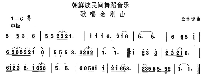 中国民族民间舞曲选（十一)朝鲜族舞蹈：歌唱金