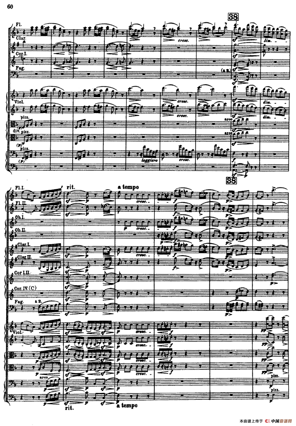 幻想交响曲Op.14（第三乐章 田野景色）（总谱）