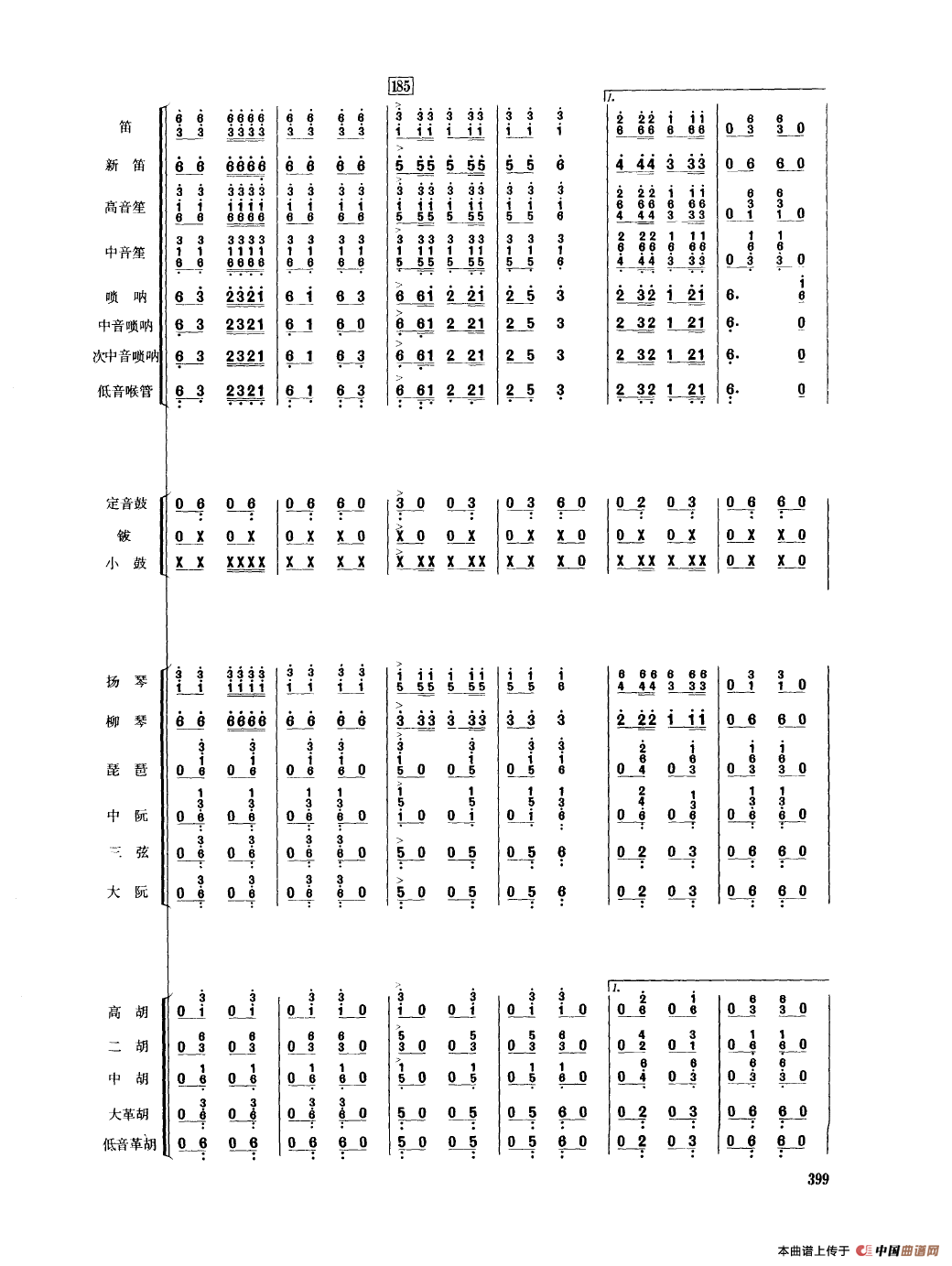 瑶族舞曲（民乐合奏总谱）