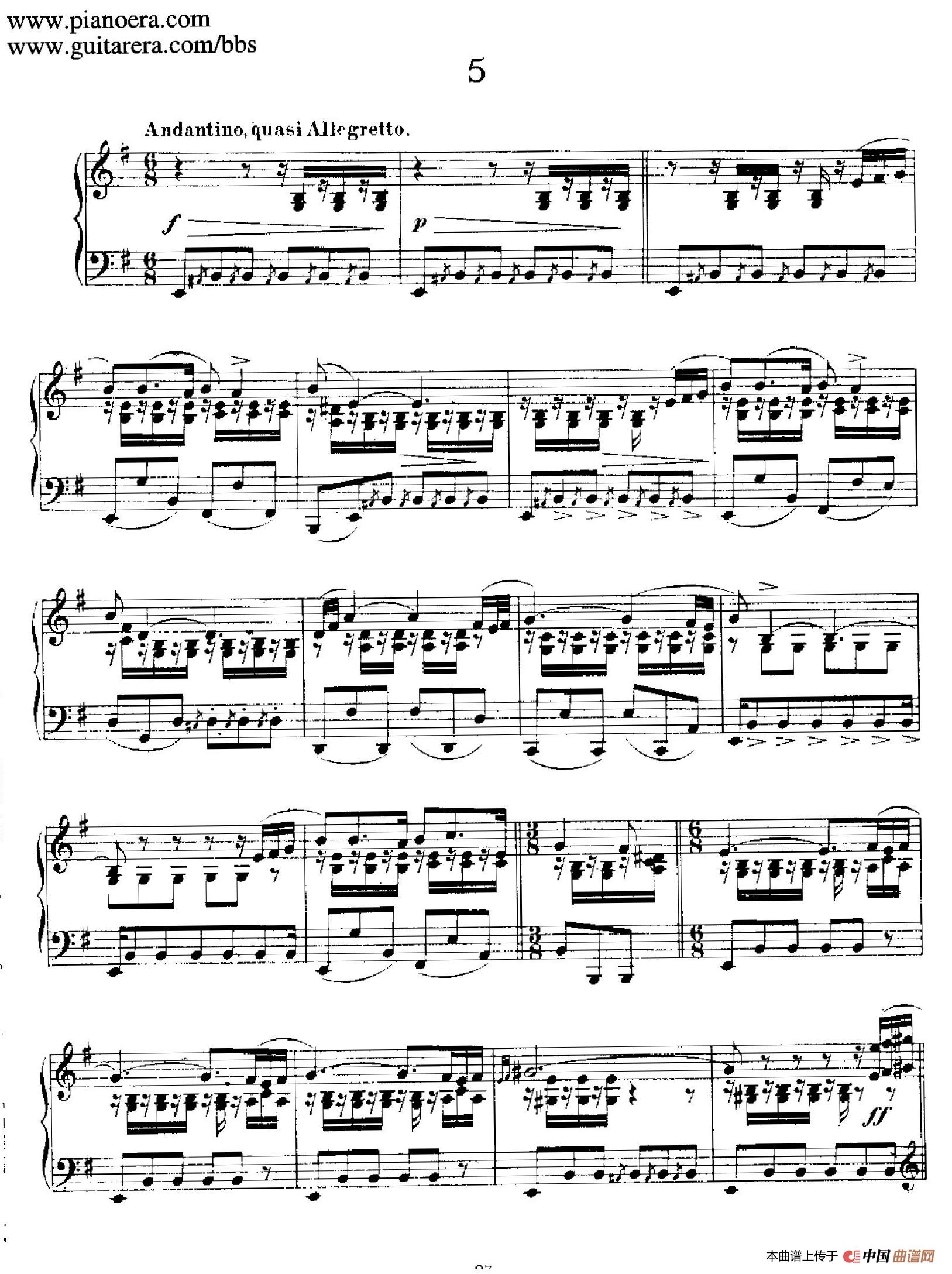 12 Spanish Danses Op.37（12首西班牙舞曲·5）