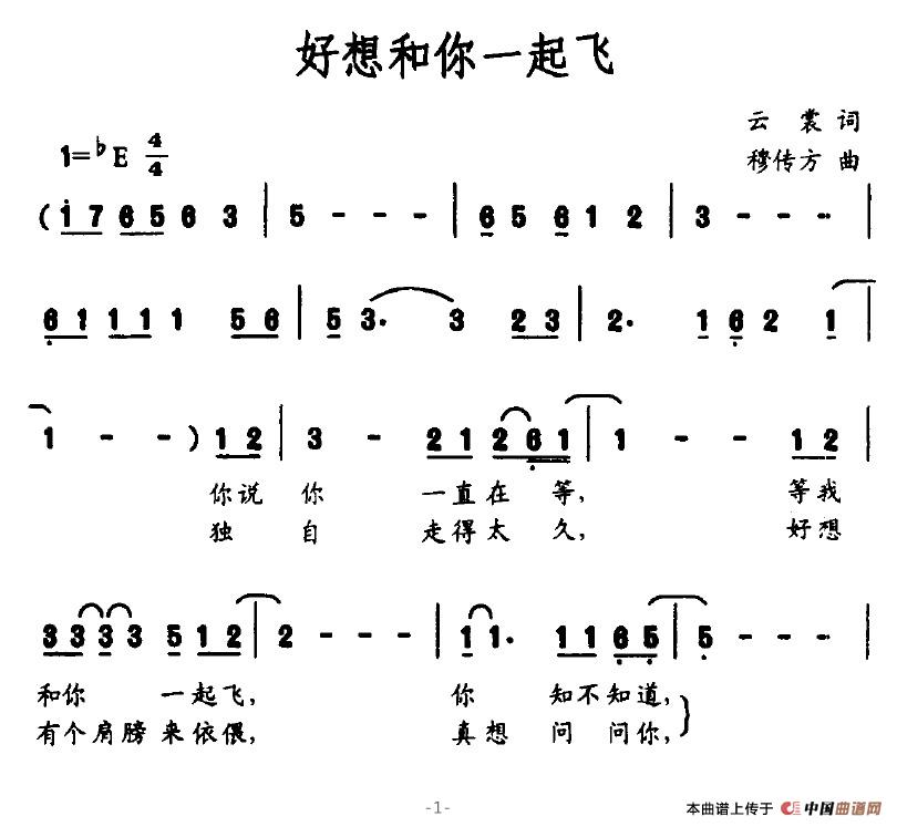 好想和你一起飞