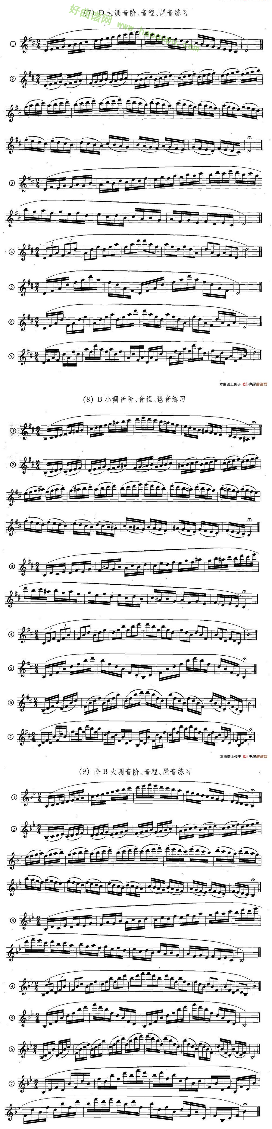 《萨克斯练习曲合集》（5—33）（日常基础练习）萨克斯简谱第4张