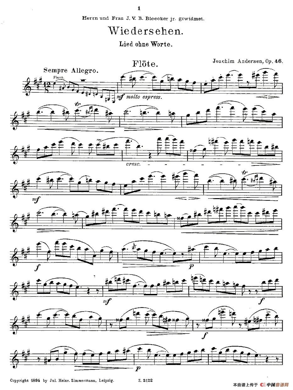 Wiedersehen.Op.46