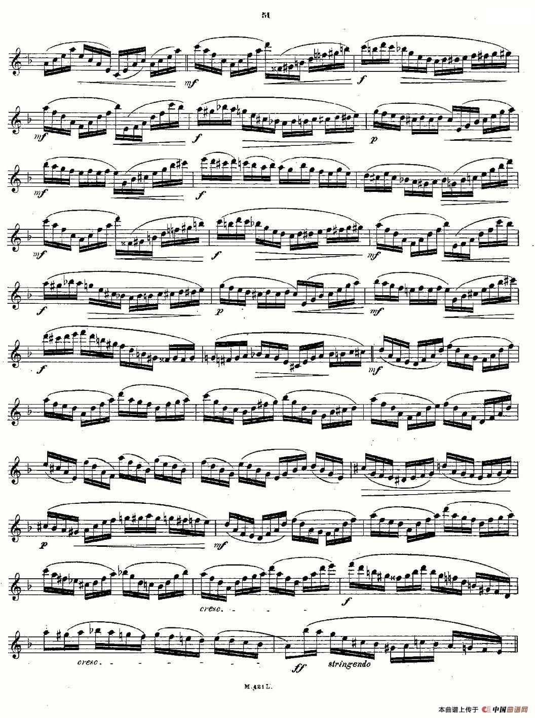 24首长笛练习曲 Op.15 之21—24