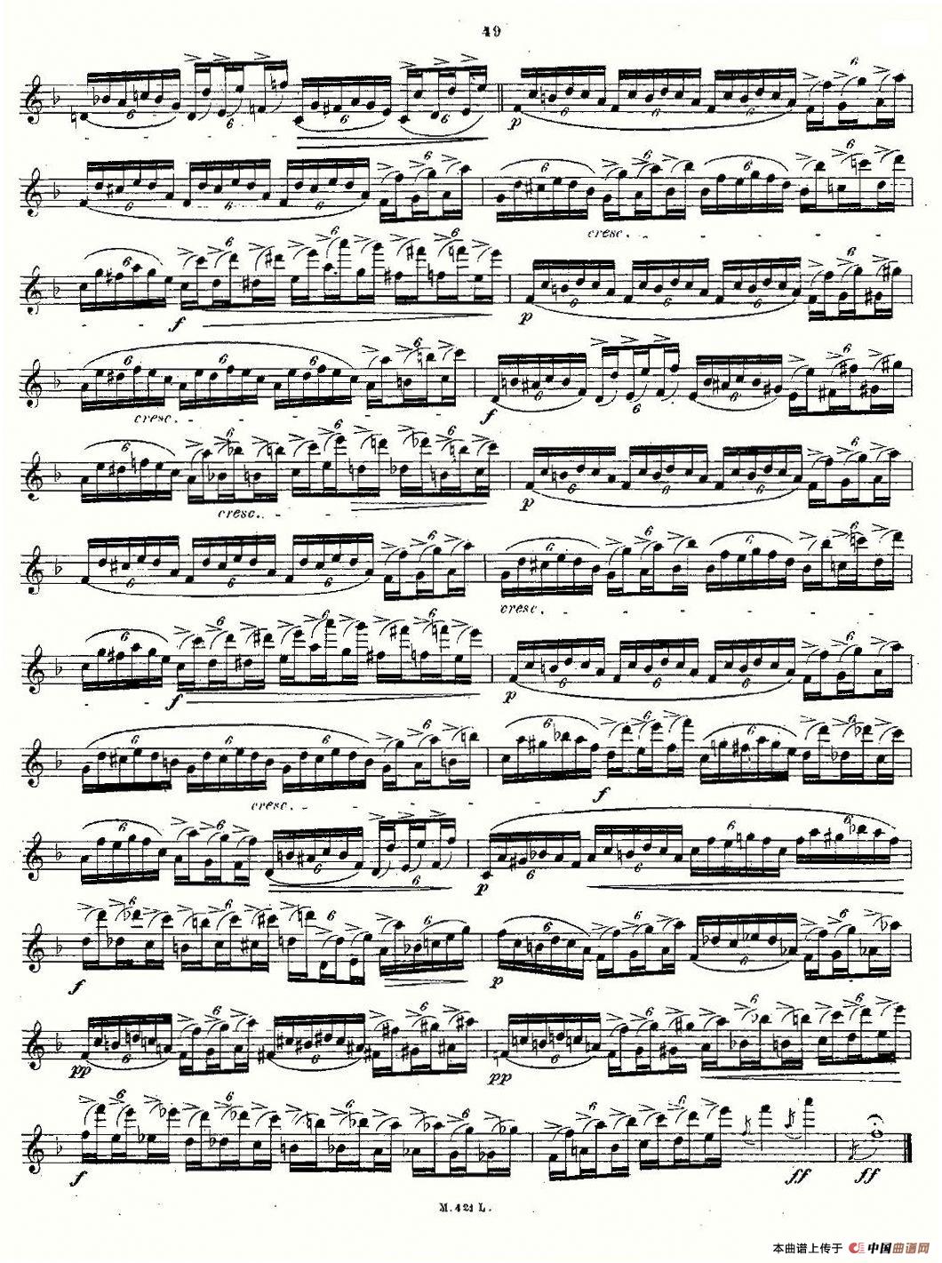 24首长笛练习曲 Op.15 之21—24