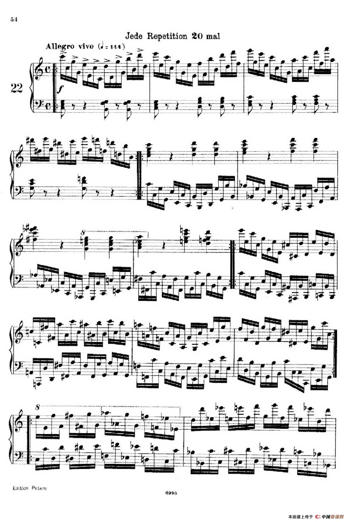 School of the Virtuoso Op.365（60首钢琴高级练习曲·2