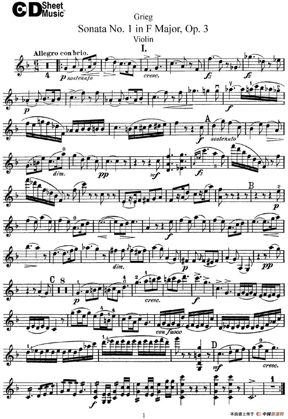 Violin Sonata No.1 Op.3