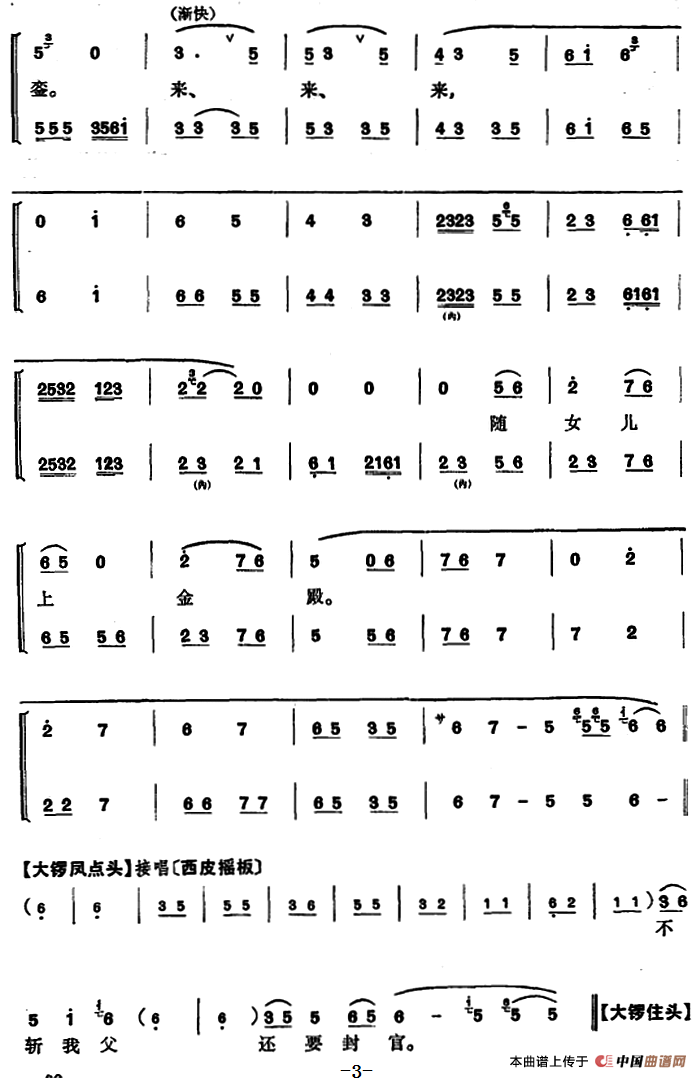 程砚秋唱腔集：《回龙阁》