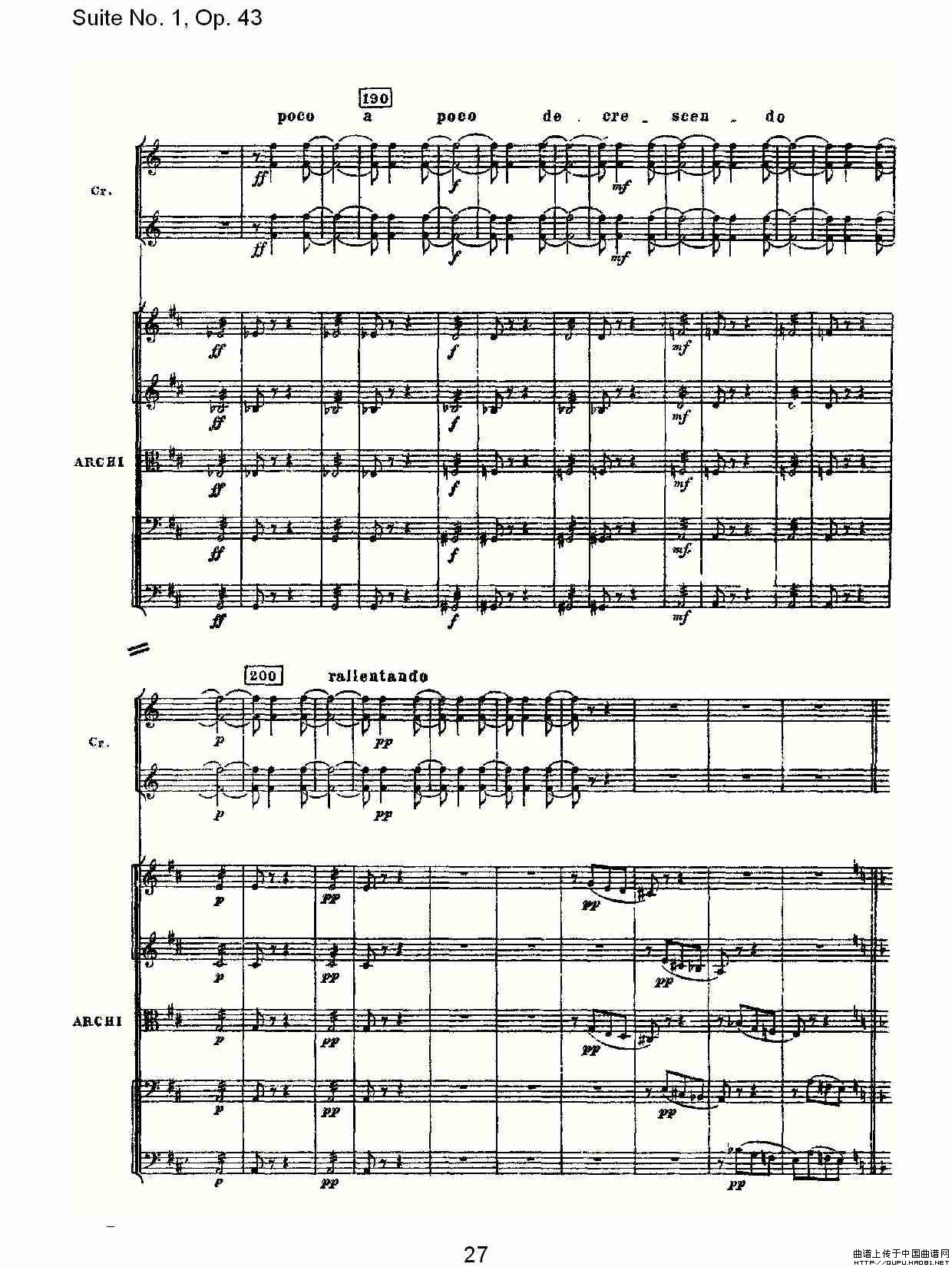 Suite No.1, Op.43   第一套曲,Op.43第三乐章