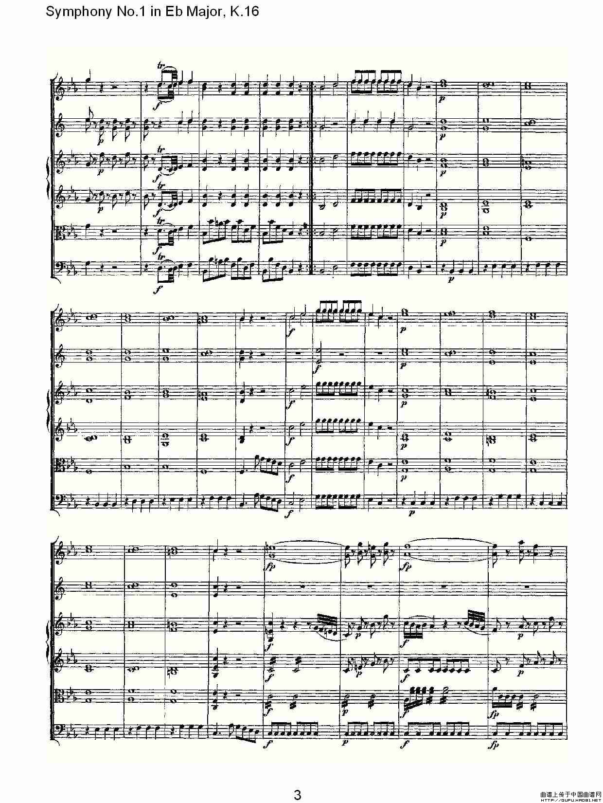 Symphony No.1 in Eb Major，K.16（Eb大调第一交响曲K.1