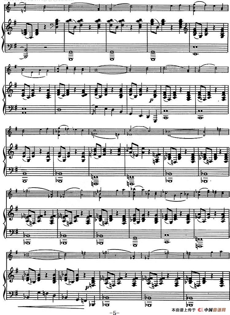 LEGENDE Op.17（传奇）（小提琴+钢琴伴奏）