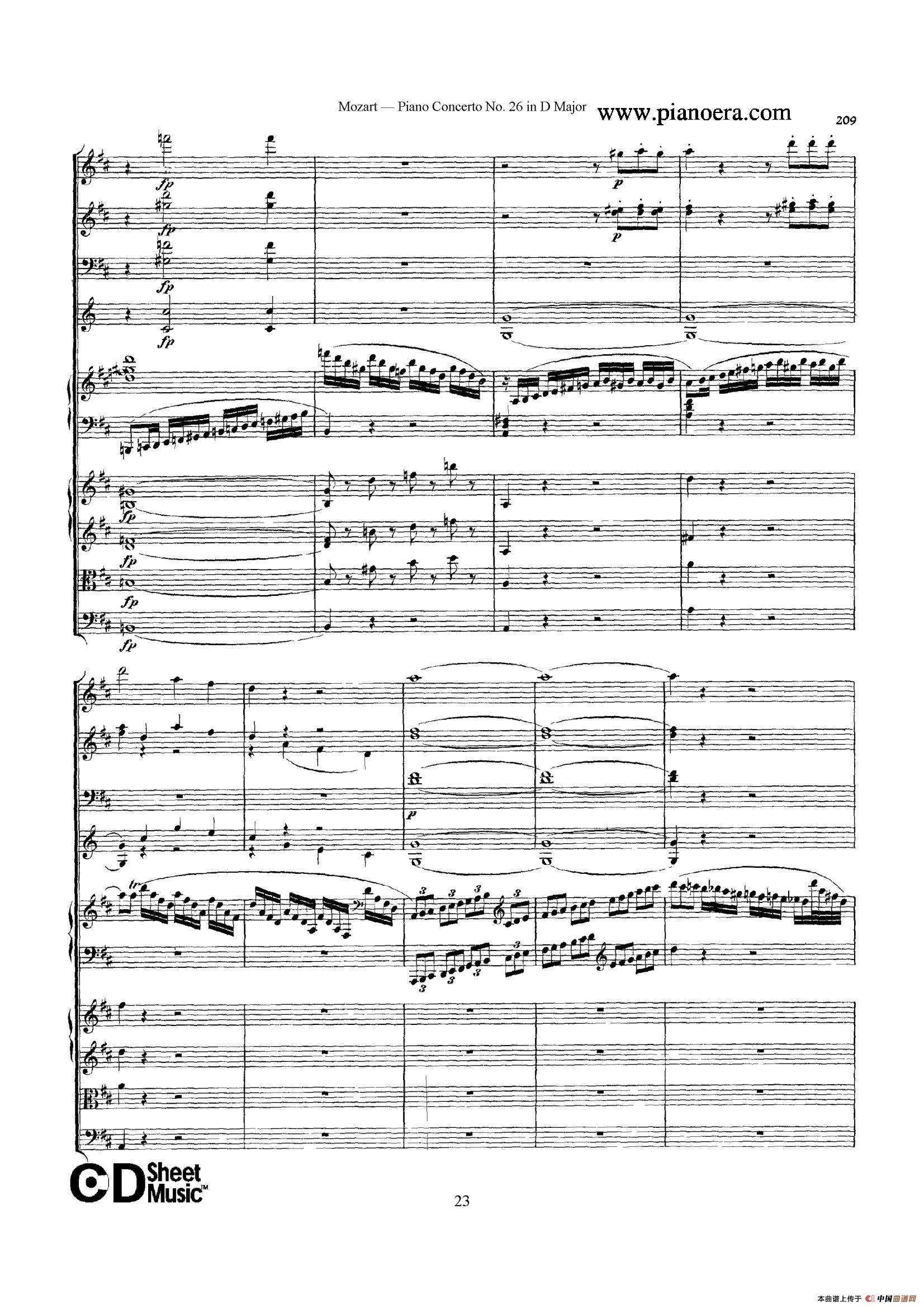 Piano Concerto No.26 in D Major  K.537（D大调第二十六钢