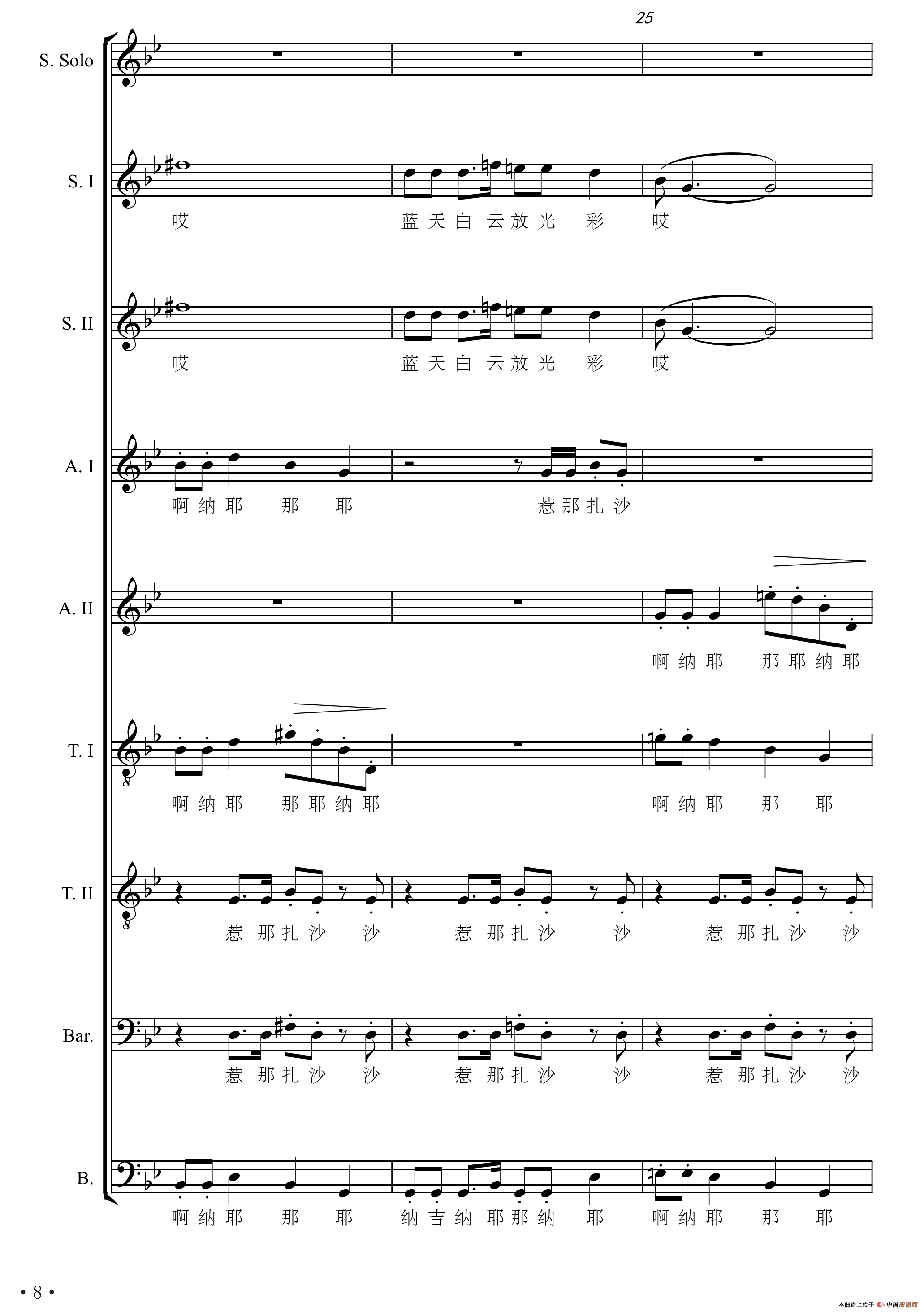 红军到咱羌寨来（大型交响套曲《长征》第八乐