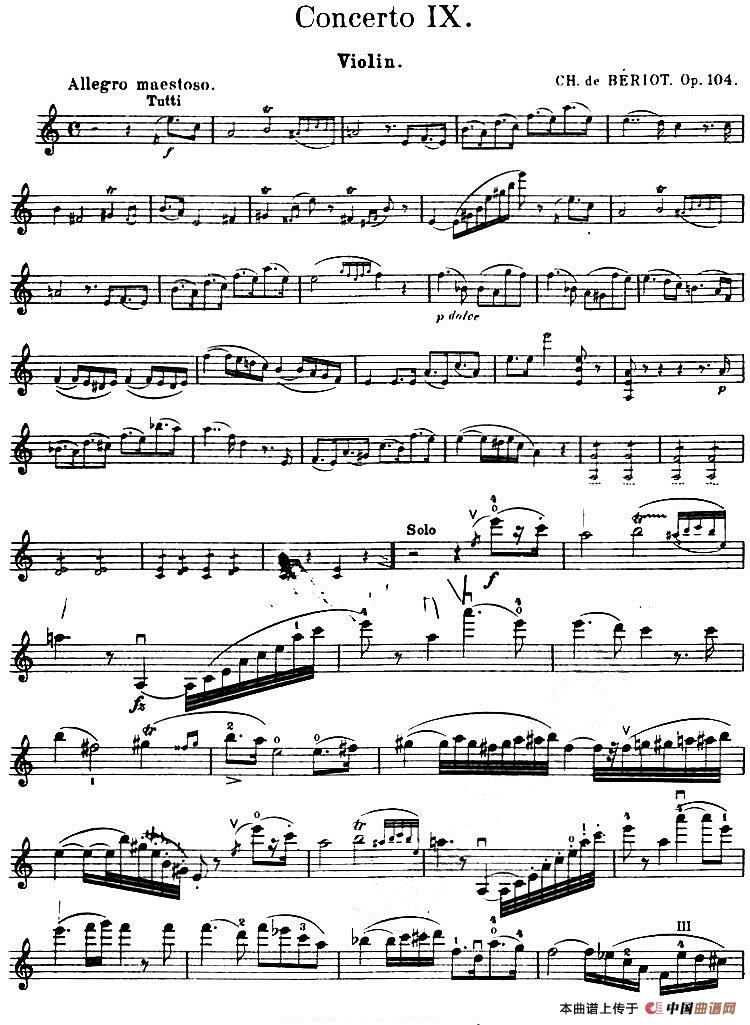 Concerto IX. Op.104（第九小提琴协奏曲Op.104）