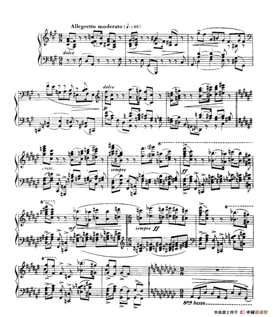福雷13首船歌：Barcarolle No·5 in F-sharp min, Op·66