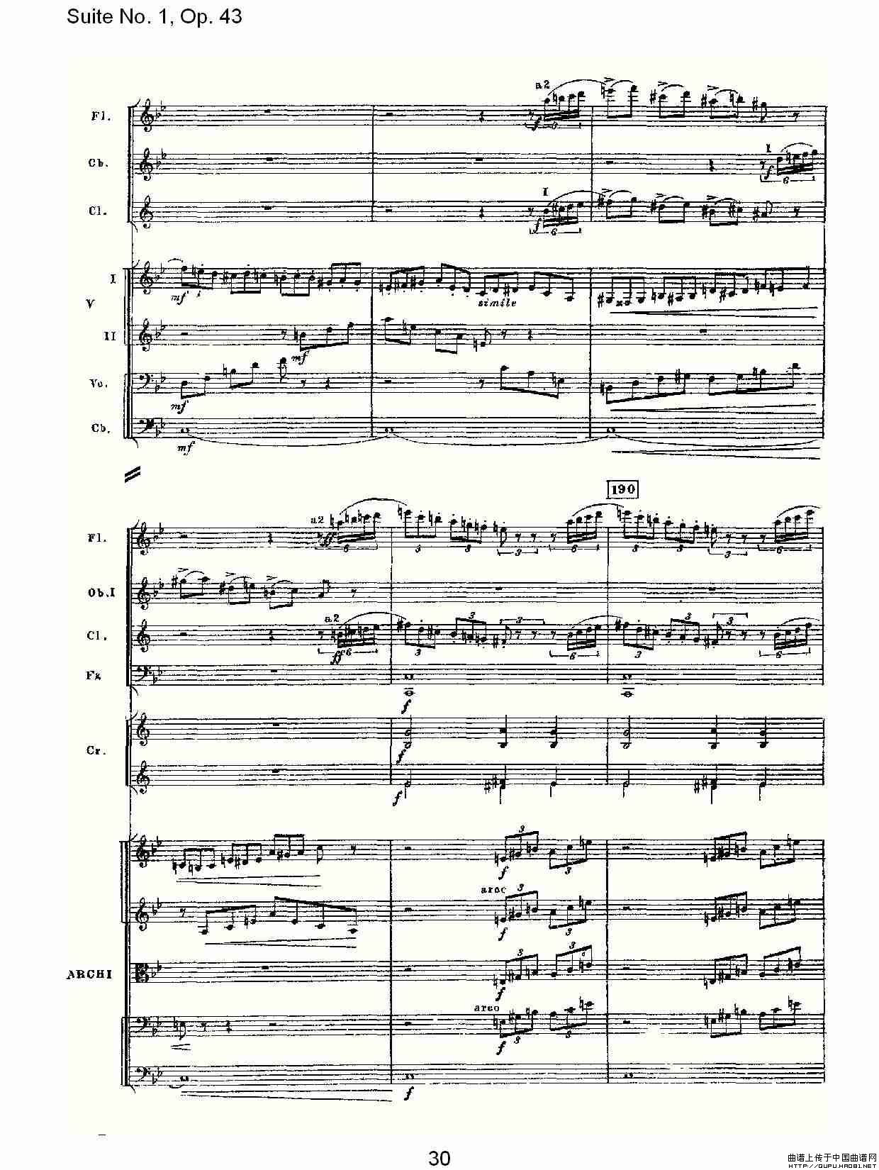 Suite No.1, Op.43   第一套曲,Op.43第五乐章（一）
