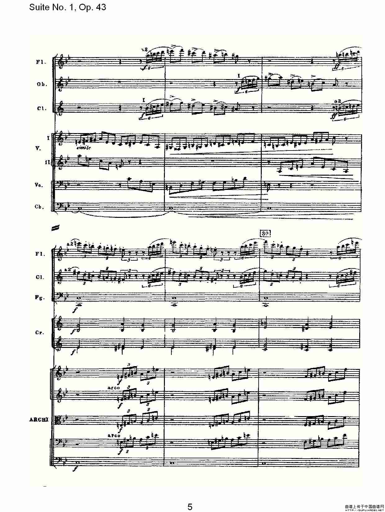 Suite No.1, Op.43   第一套曲,Op.43第五乐章（一）
