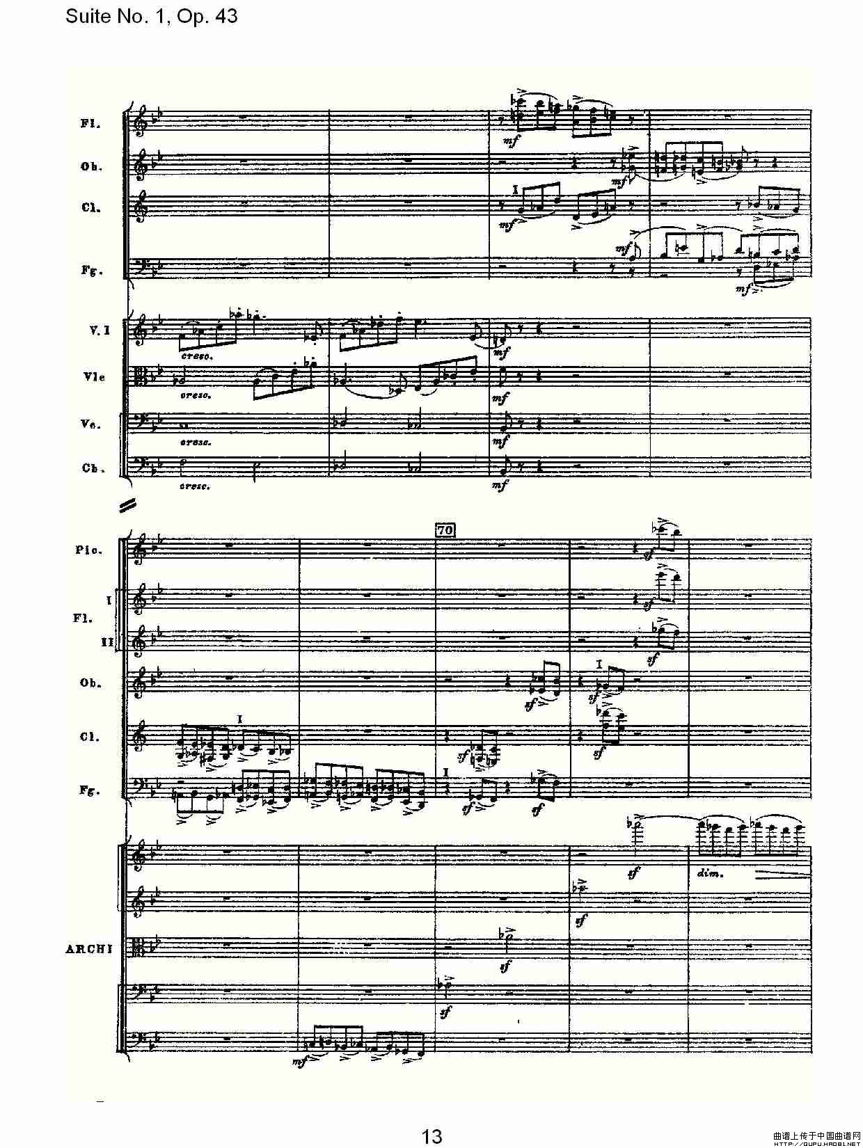 Suite No.1, Op.43   第一套曲,Op.43第五乐章（一）