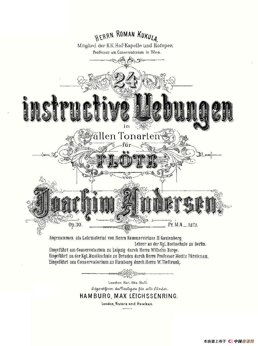 24 instructive Uebungen.Op.30（13—24）