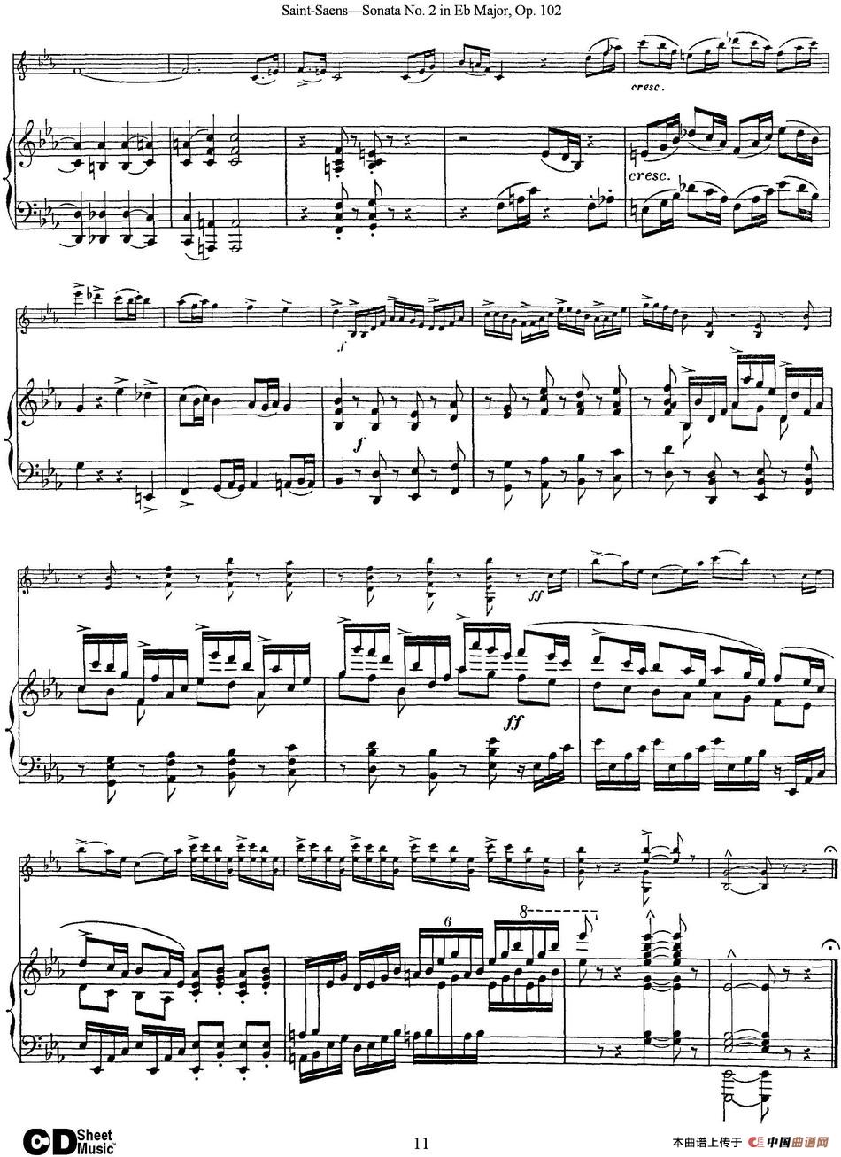 Violin Sonata No.2 in Eb Major Op.102（小提琴+钢琴伴奏）