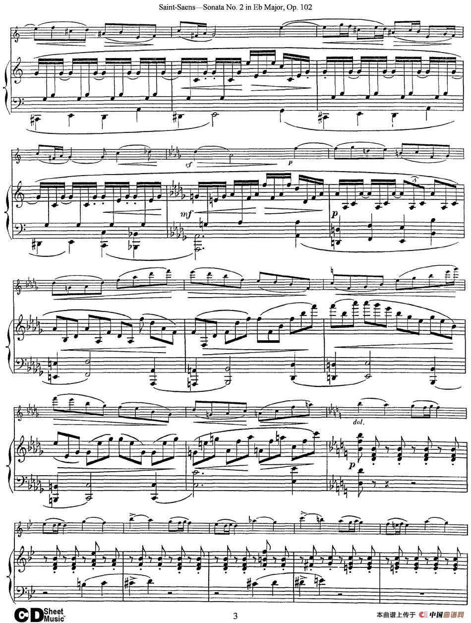 Violin Sonata No.2 in Eb Major Op.102（小提琴+钢琴伴奏）