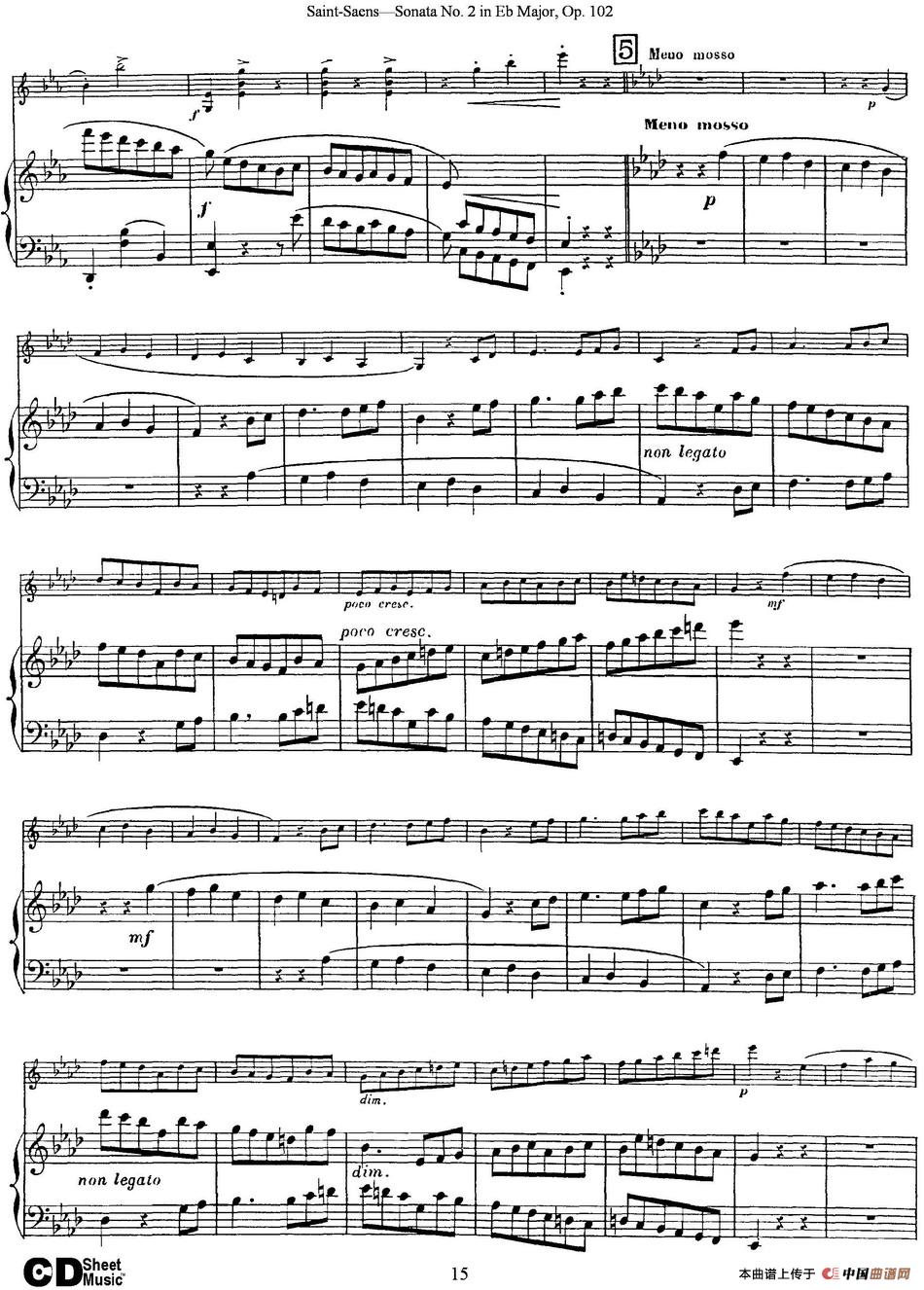 Violin Sonata No.2 in Eb Major Op.102（小提琴+钢琴伴奏）