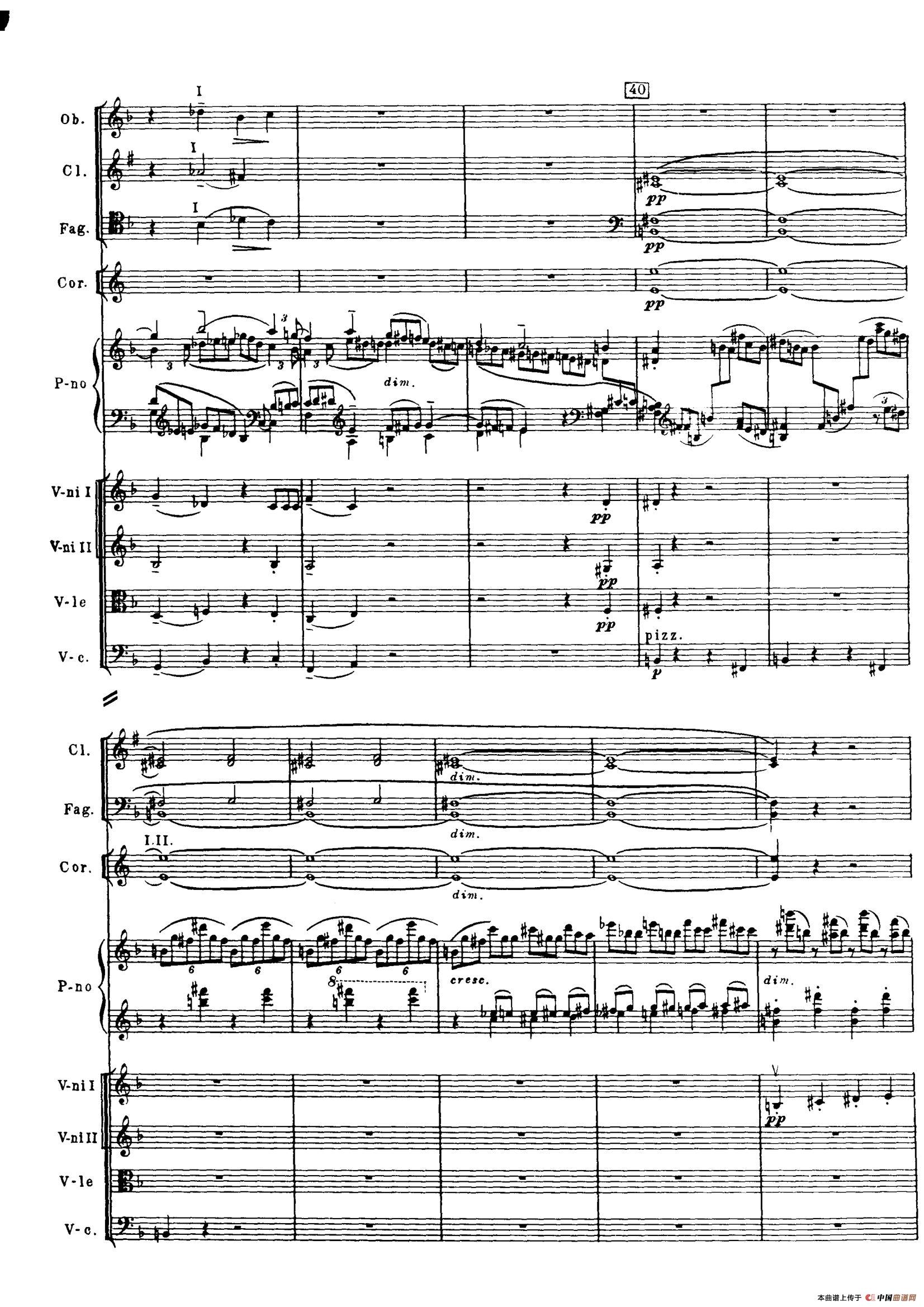 拉赫玛尼诺夫第三钢琴协奏曲总谱完整版（P61—