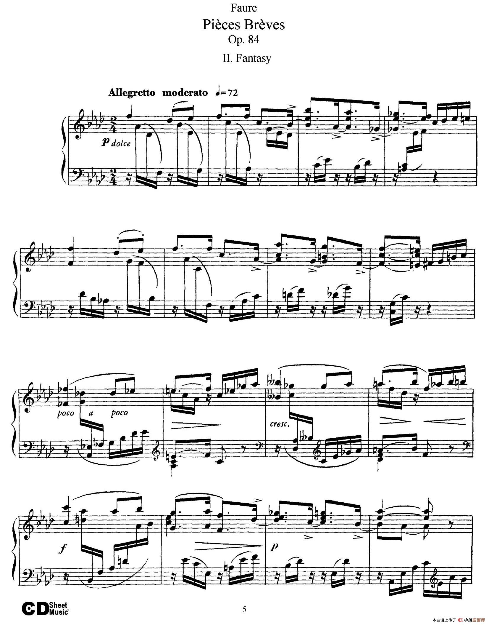 Pieces Breves Op.84（Ⅱ）