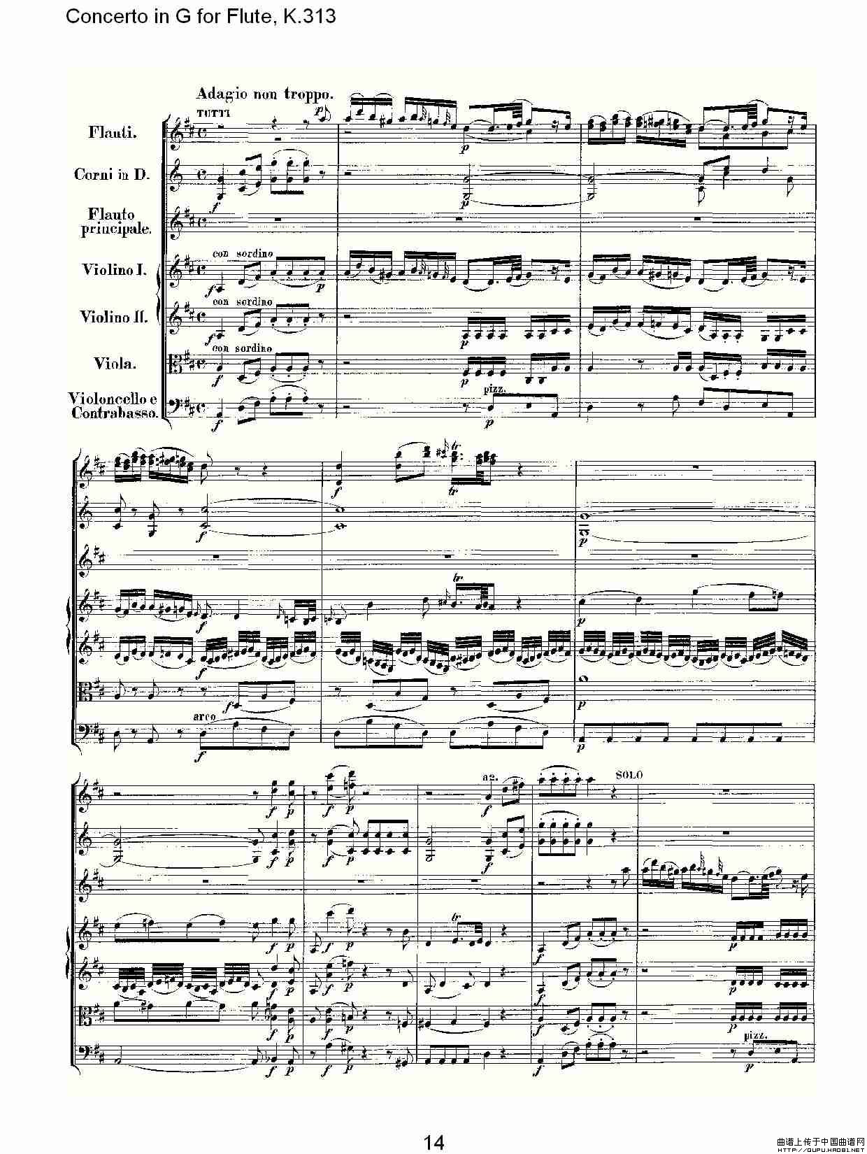 Concerto in G for Flute, K.313（G调长笛协奏曲, K.313）