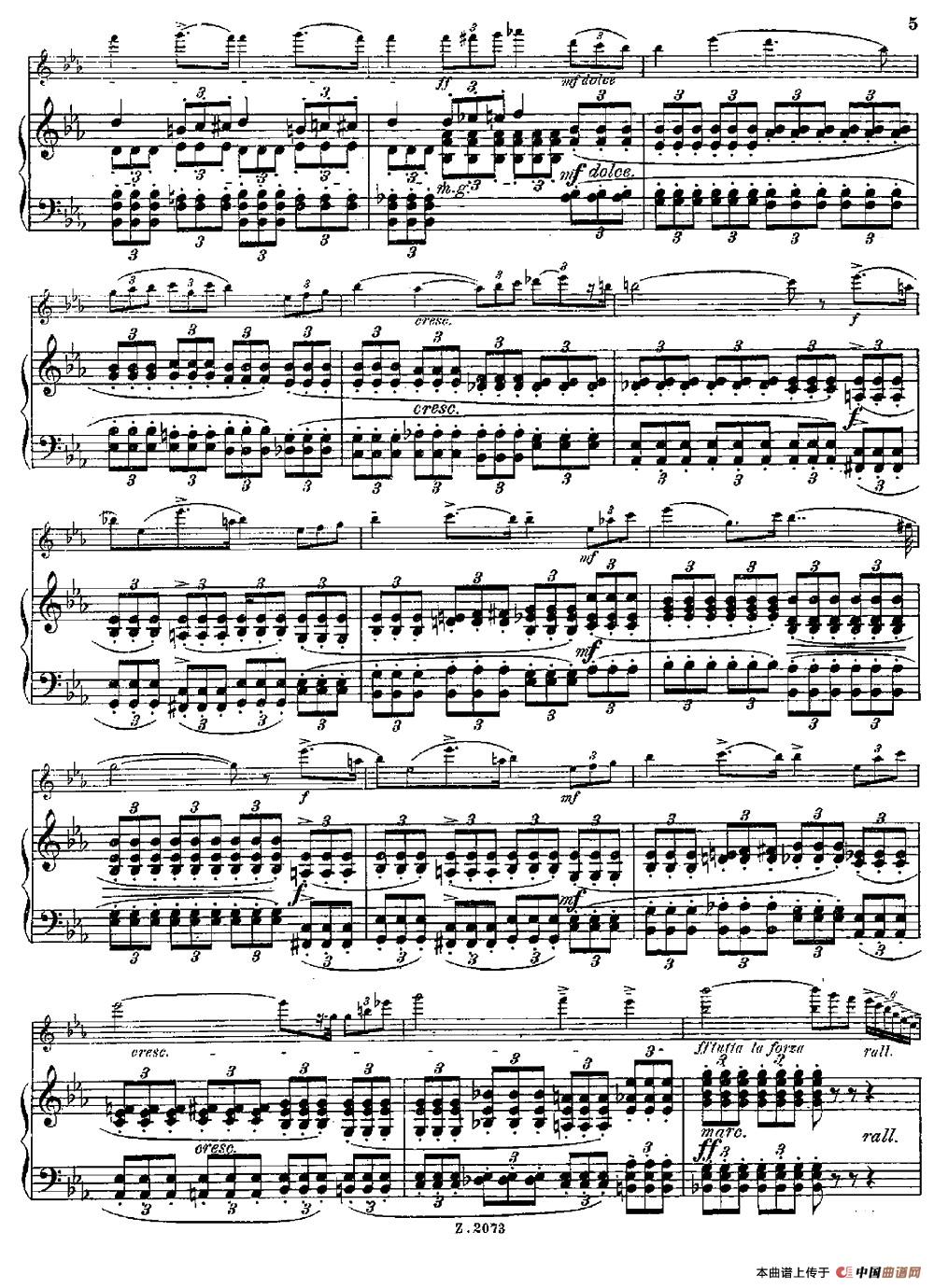 Legende（Op.55 No.5）（长笛+钢琴伴奏）