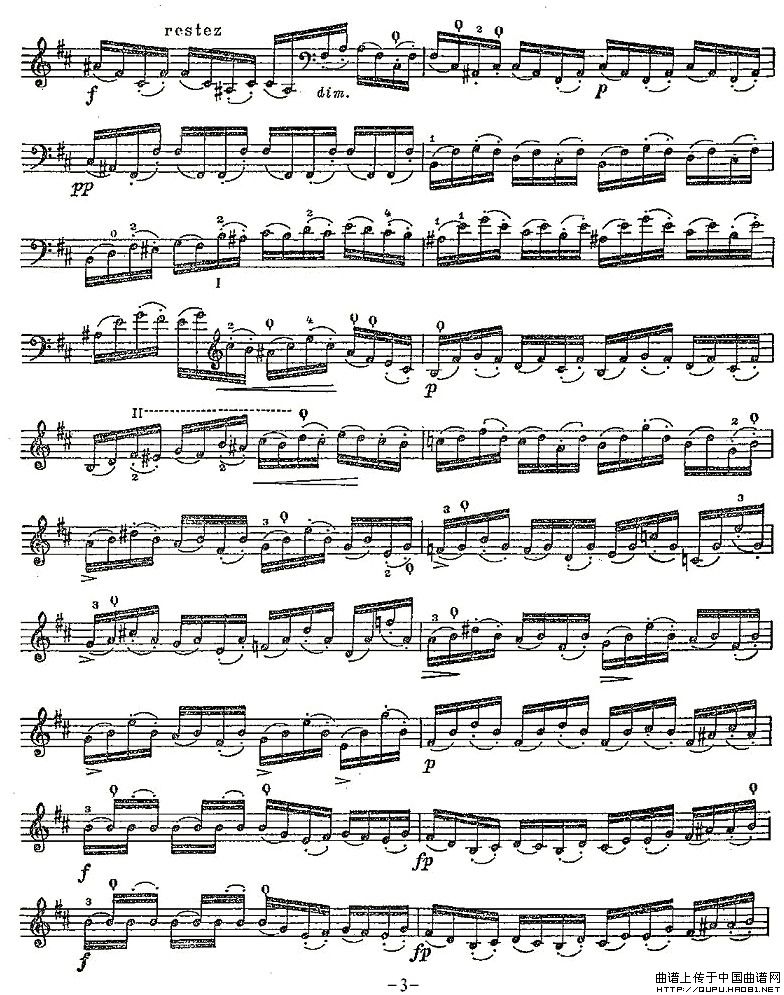 PIATTI 12 Caprices 之10（大提琴）