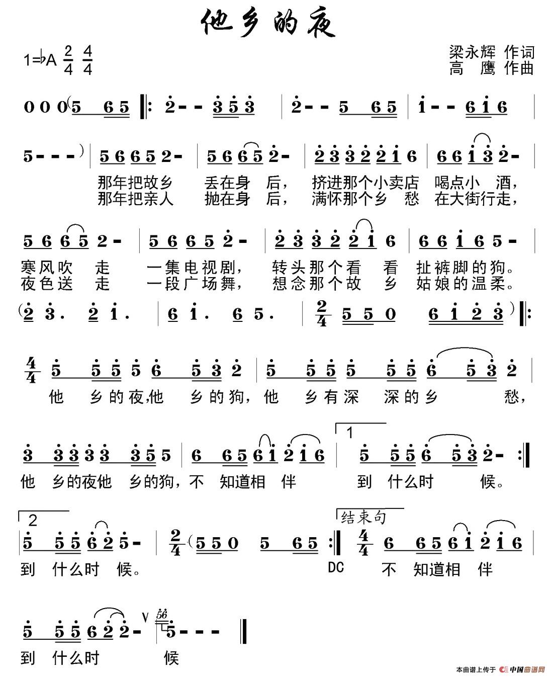 他乡的夜