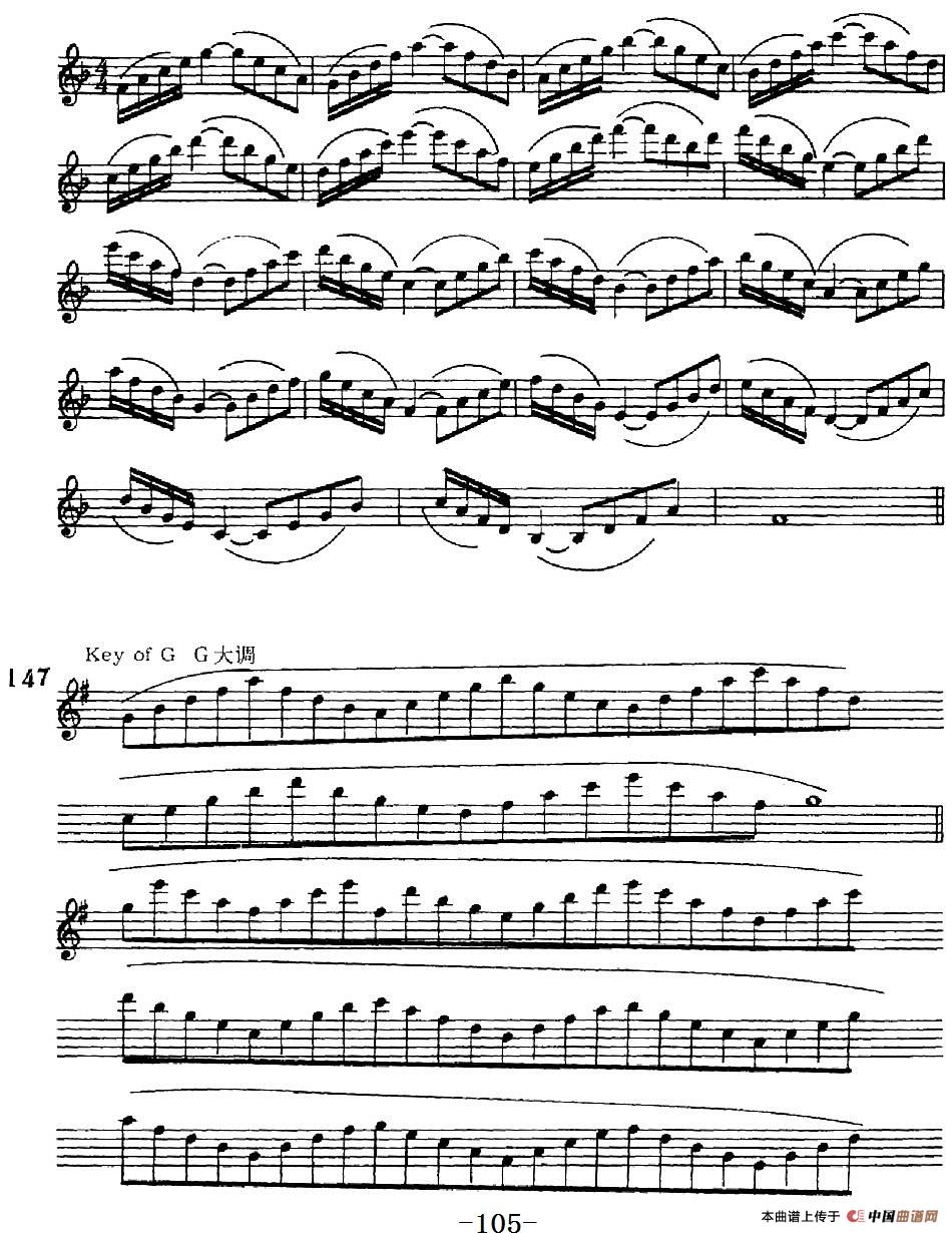 萨克斯演奏教程第五节（五音和弦-守调变奏）