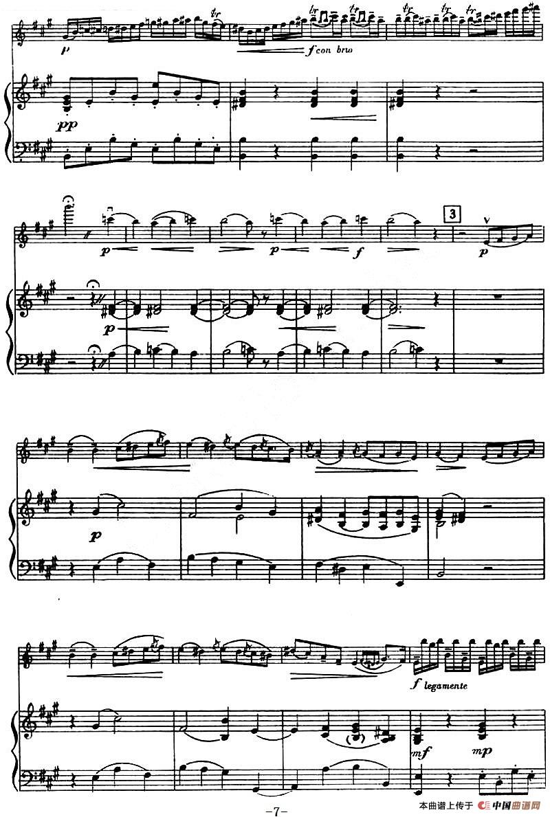 第二十二协奏曲（a小调、小提琴+钢琴伴奏）