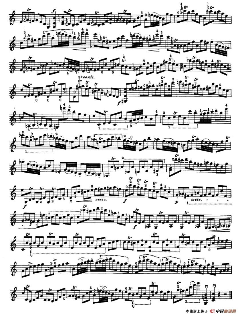 24首小提琴练习曲之1小提琴谱