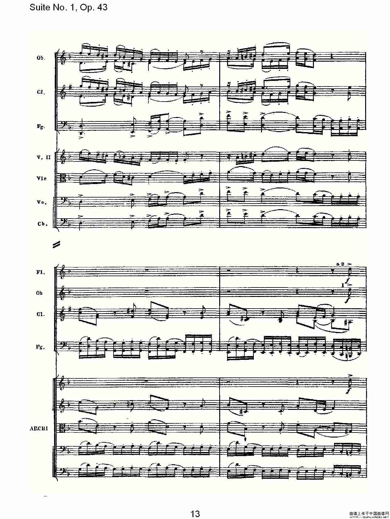 Suite No.1, Op.43   第一套曲,Op.43第一乐章（一）