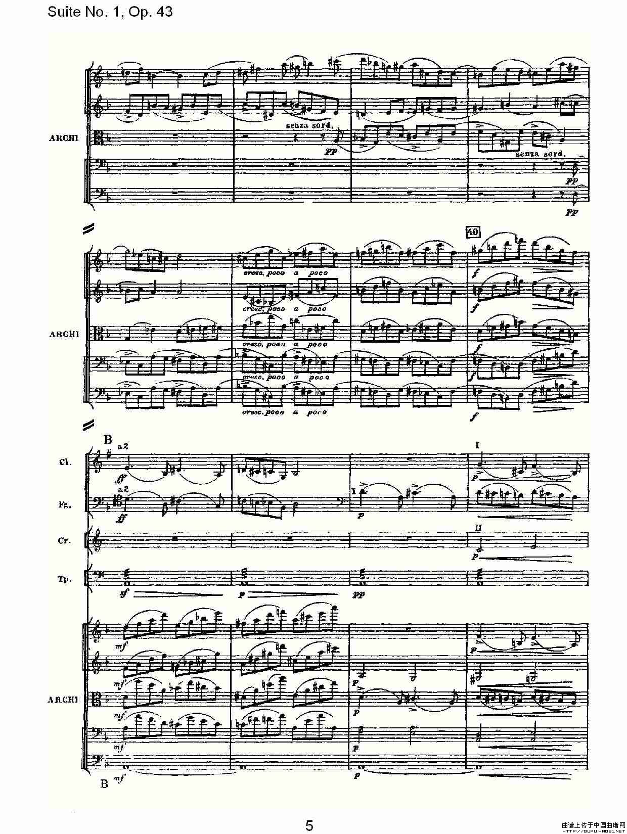 Suite No.1, Op.43   第一套曲,Op.43第一乐章（一）