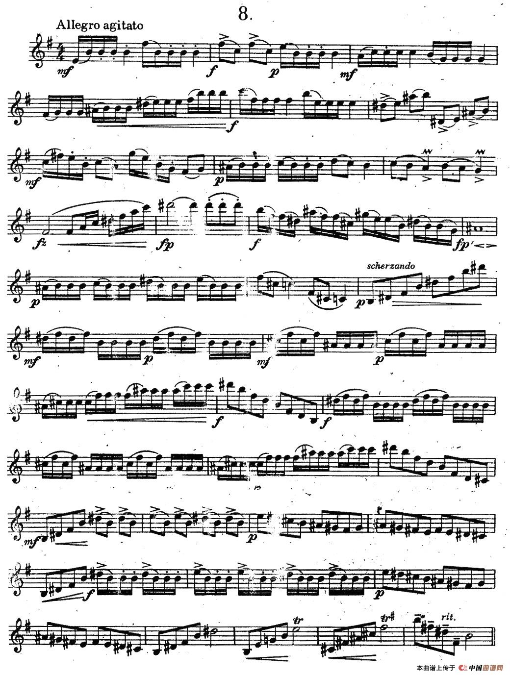 奇特克-萨克斯练习曲之八（ETUDY PRO SAXOPHON - FR