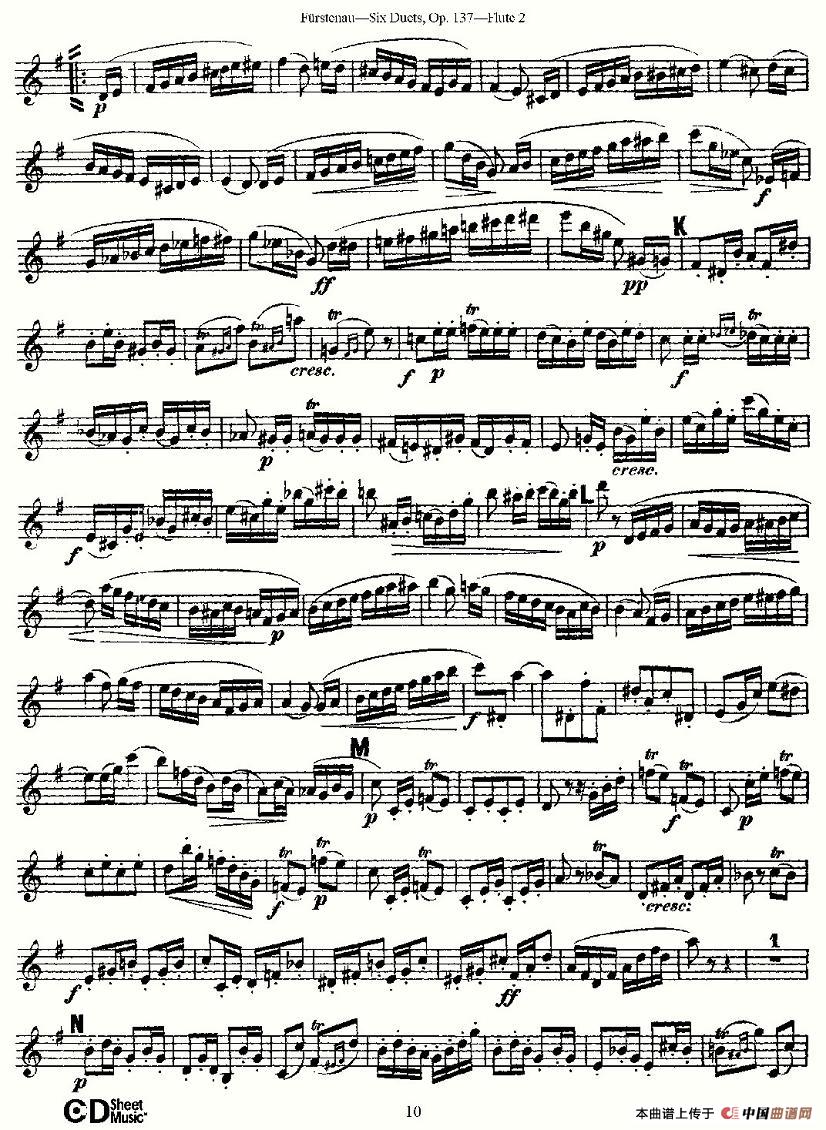 Six Duets, Op.137 之二（二重奏 六首作品 137号）