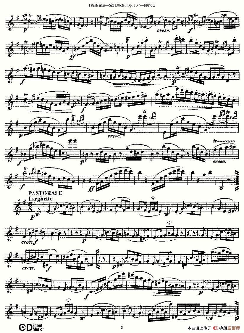 Six Duets, Op.137 之二（二重奏 六首作品 137号）