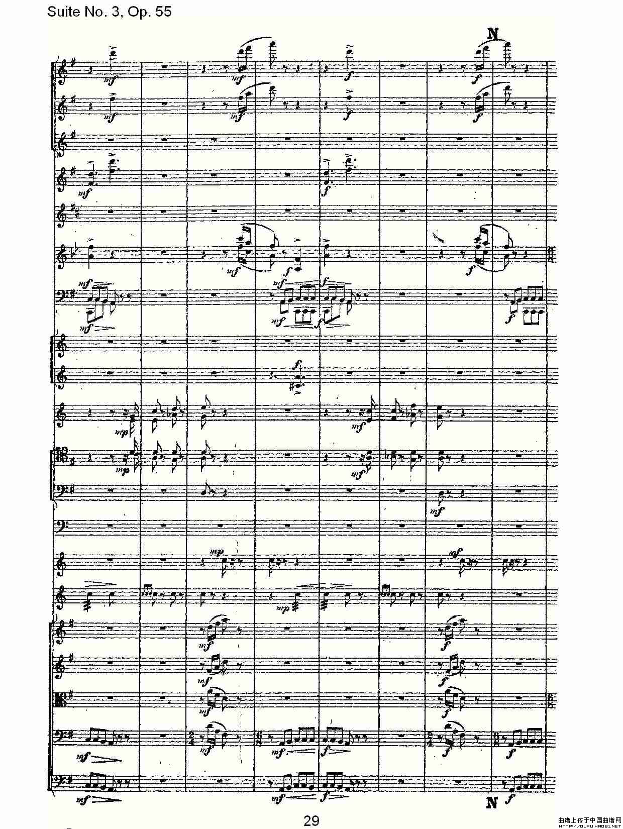 Suite No. 3, Op.55  第三套曲,Op.55第三乐章（一）