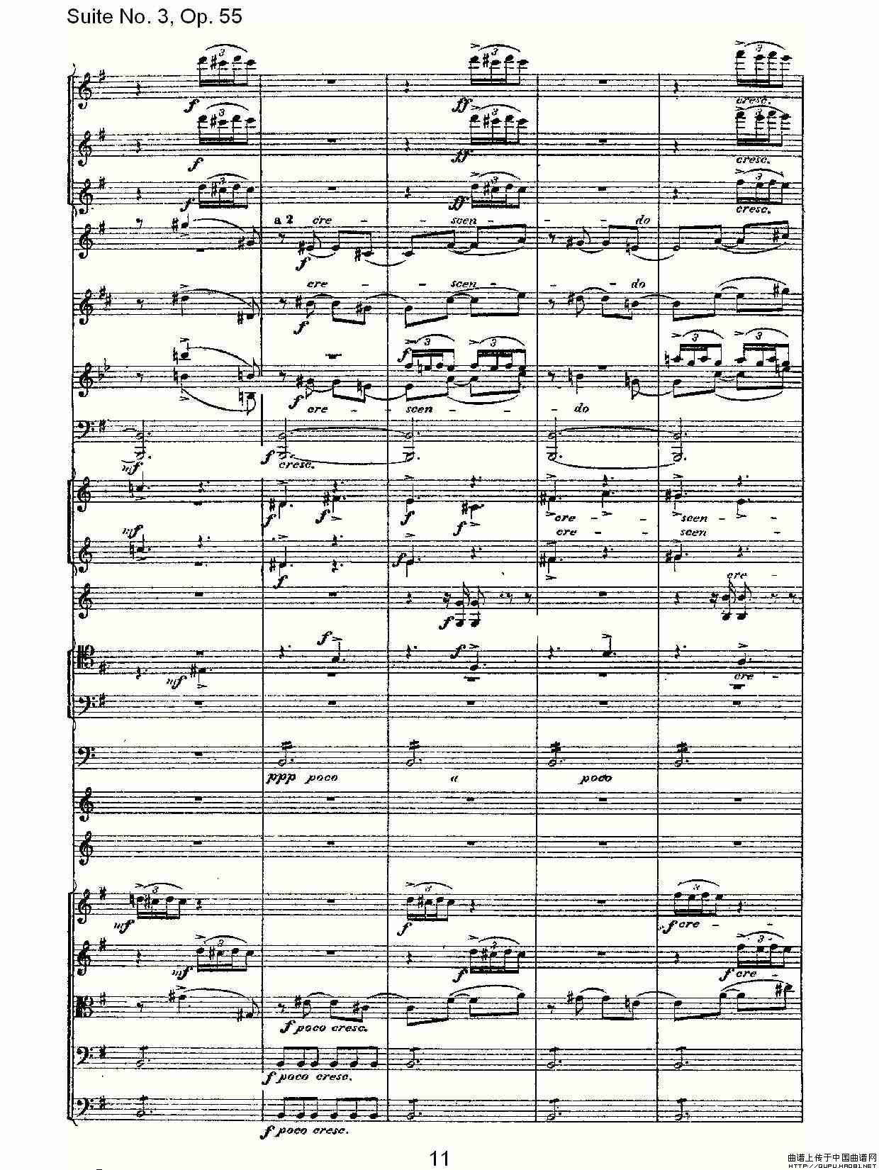 Suite No. 3, Op.55  第三套曲,Op.55第三乐章（一）