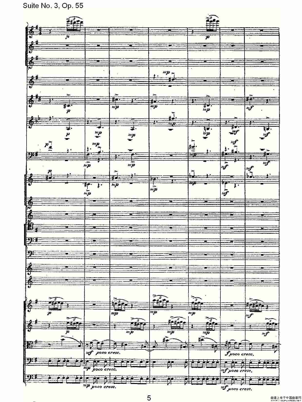 Suite No. 3, Op.55  第三套曲,Op.55第三乐章（一）